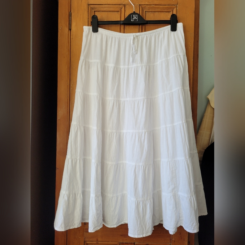 Wilfred White Tiered Midi Skirt - Picture 5 of 14